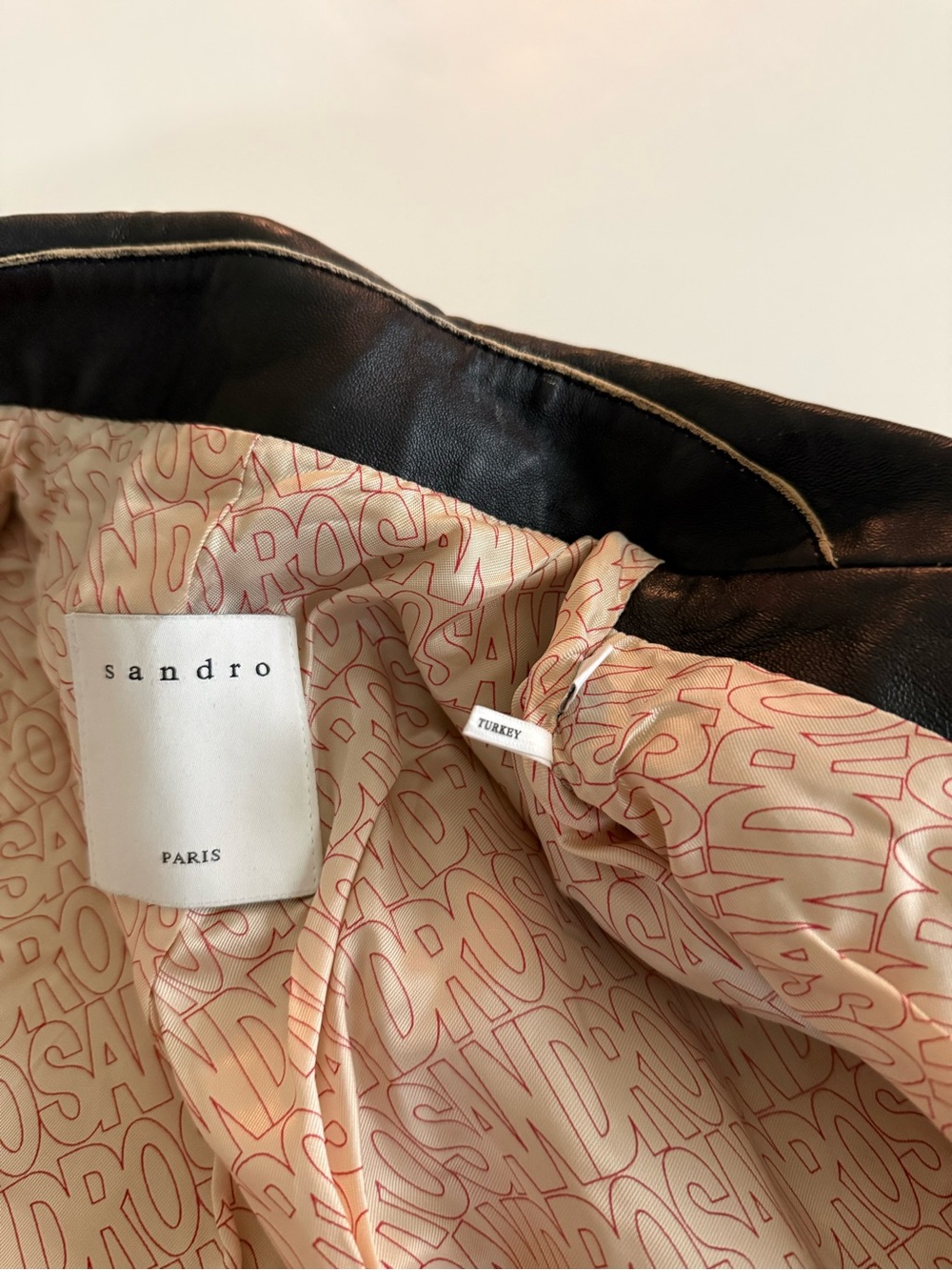 Sandro Black Leather Biker Jacket - Picture 5 of 11